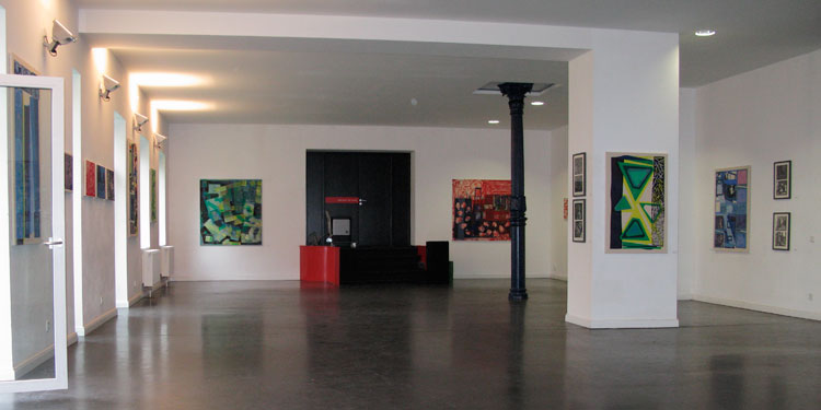 Terminal - Einzellausstellung von Jakob Kirchheim im Kulturforum Diessen, 2009, Raumblick 1